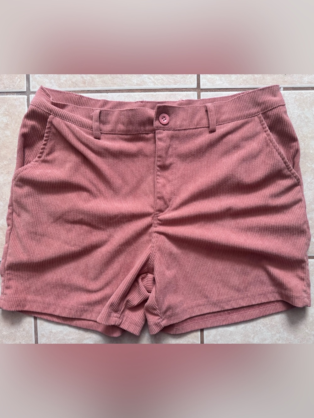 Men's 4in inseam stretch corduroy shorts waist 34-36